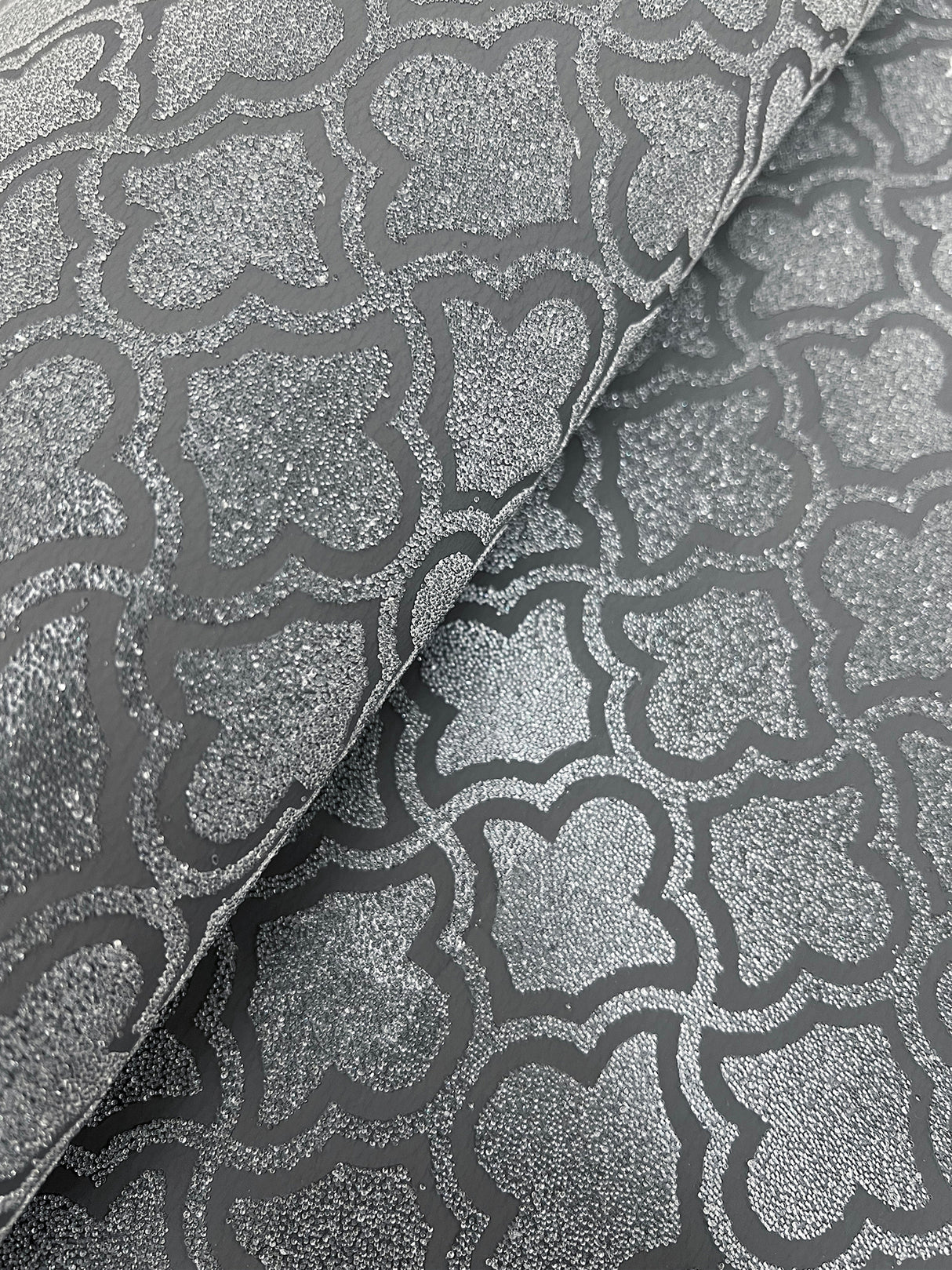 Uptown Glam Charcoal by Candice Olson Glass Bead Wallpaper- York Designer Series DF3338
