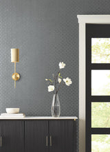 Uptown Glam Charcoal by Candice Olson Glass Bead Wallpaper- York Designer Series DF3338