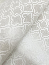 Uptown Glam White by Candice Olson Glass Bead Damask Wallpaper – York Designer Series DF3339