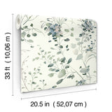Spring Whispers Jade by Candice Olson Botanical Wallpaper – York Designer Series DF3341