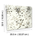 Spring Whispers Charcoal by Candice Olson Wallpaper – York Designer Series DF3342