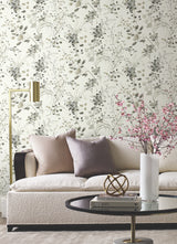 Spring Whispers Charcoal by Candice Olson Wallpaper – York Designer Series DF3342