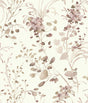 Candice Olson Spring Whispers wallpaper in Soft Blush with watercolor leaves and florals on off‑white background.