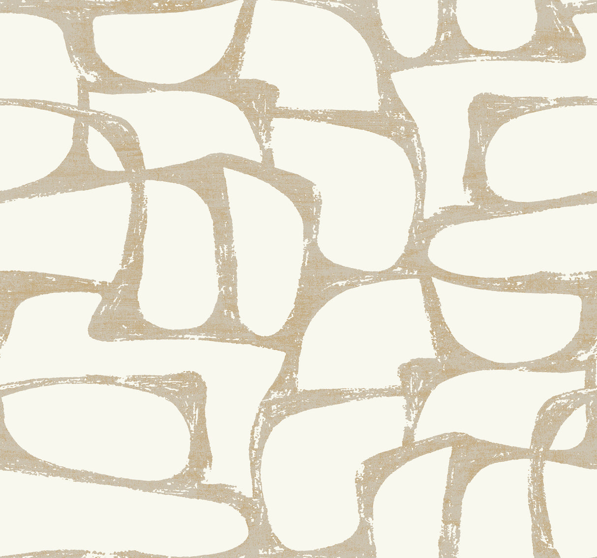 Craftsman Geometric white and gold wallpaper pattern DF3351 by Candice Olson