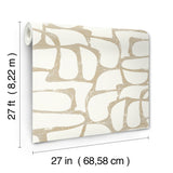 Craftsman Geometric White & Gold by Candice Olson Geometric Wallpaper – York Designer Series DF3351