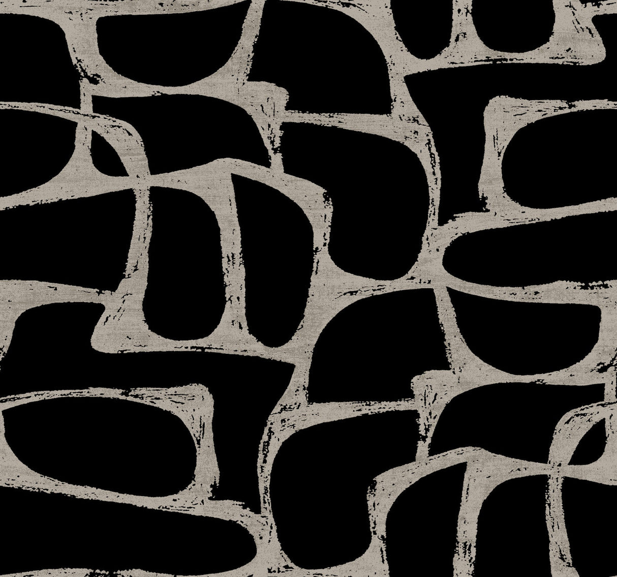 Candice Olson DF3352 Craftsman Geometric Black Wallpaper