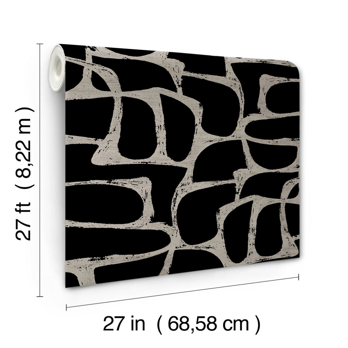 Craftsman Geometric Black by Candice Olson Wallpaper- York Designer Series DF3352