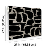 Craftsman Geometric Black by Candice Olson Wallpaper- York Designer Series DF3352