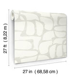 Craftsman Geometric White & Soft Grey by Candice Olson Decadence II Modern Geometric Wallpaper - Candice Olson DF3353