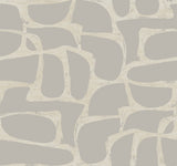 Candice Olson Craftsman Geometric Taupe Wallpaper DF3354