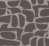 Candice Olson Craftsman Geometric Mocha Wallpaper DF3355