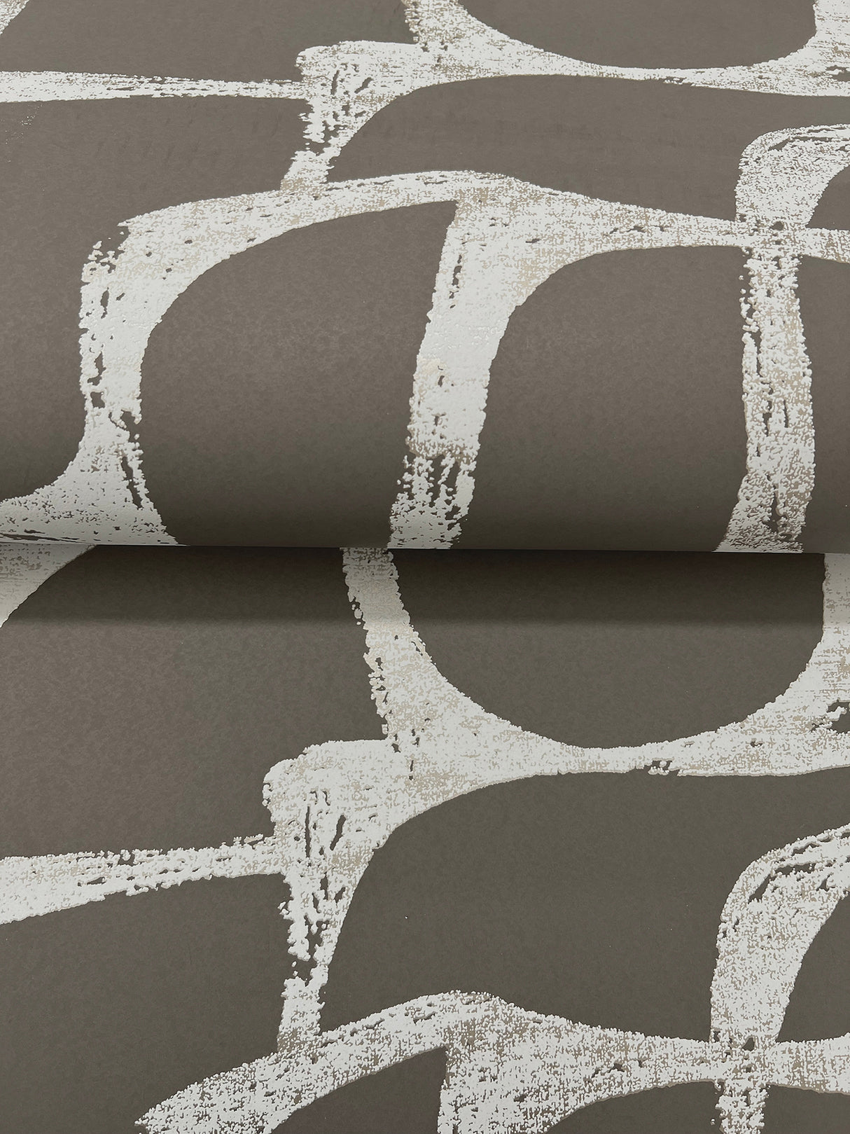 Craftsman Geometric Mocha by Candice Olson Modern Geometric Wallpaper – York Designer Series DF3355