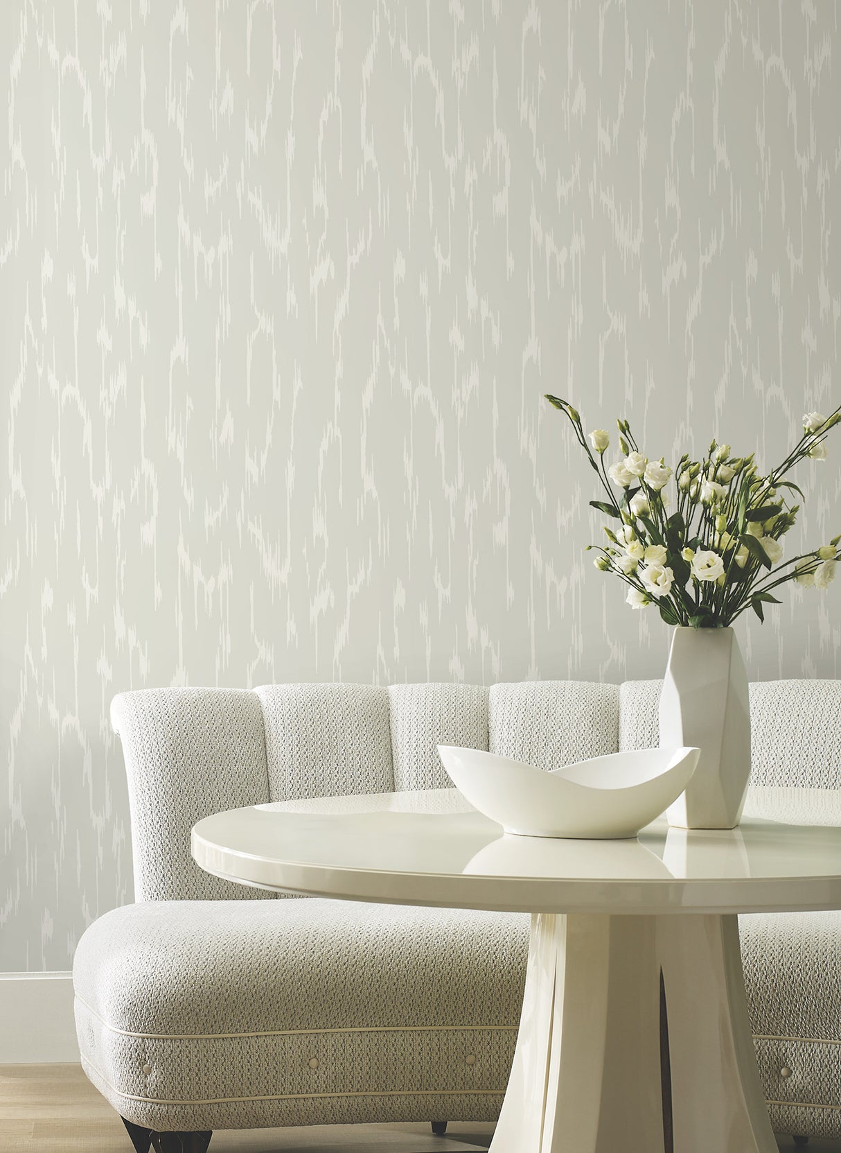 Flowing Light Grey by Candice Olson Textured Abstract Non Woven Wallpaper – York Designer Series DF3361