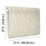 Flowing Taupe by Candice Olson Non Woven Paste the Wall Wallpaper – York Designer Series DF3364