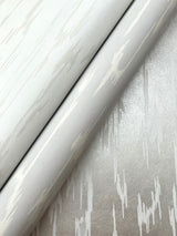 Flowing White by Candice Olson Textured Abstract Wallpaper – York Designer Series DF3365