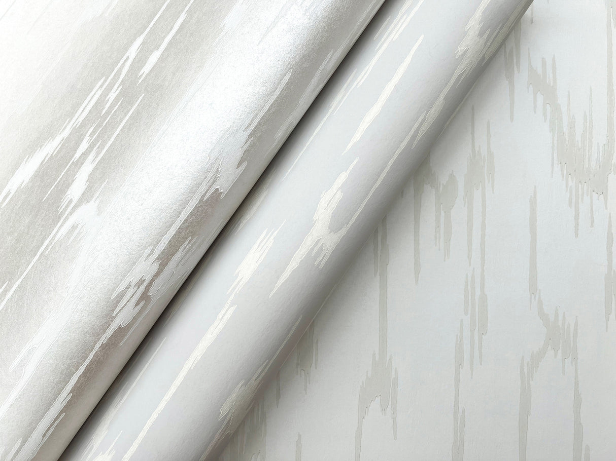 Flowing White by Candice Olson Textured Abstract Wallpaper – York Designer Series DF3365