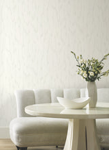 Flowing White by Candice Olson Textured Abstract Wallpaper – York Designer Series DF3365