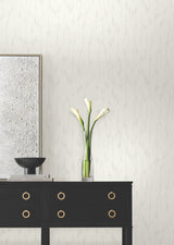 Flowing White by Candice Olson Textured Abstract Wallpaper – York Designer Series DF3365