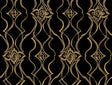 Pirouette Black & Gold damask wallpaper by Candice Olson DF3371