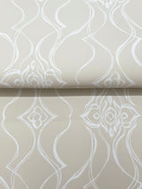 Pirouette Beige by Candice Olson Damask Wallpaper – York Designer Series DF3375