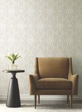Pirouette Beige by Candice Olson Damask Wallpaper – York Designer Series DF3375