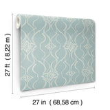 Pirouette Spa by Candice Olson Damask Wallpaper – York Designer Series DF3376
