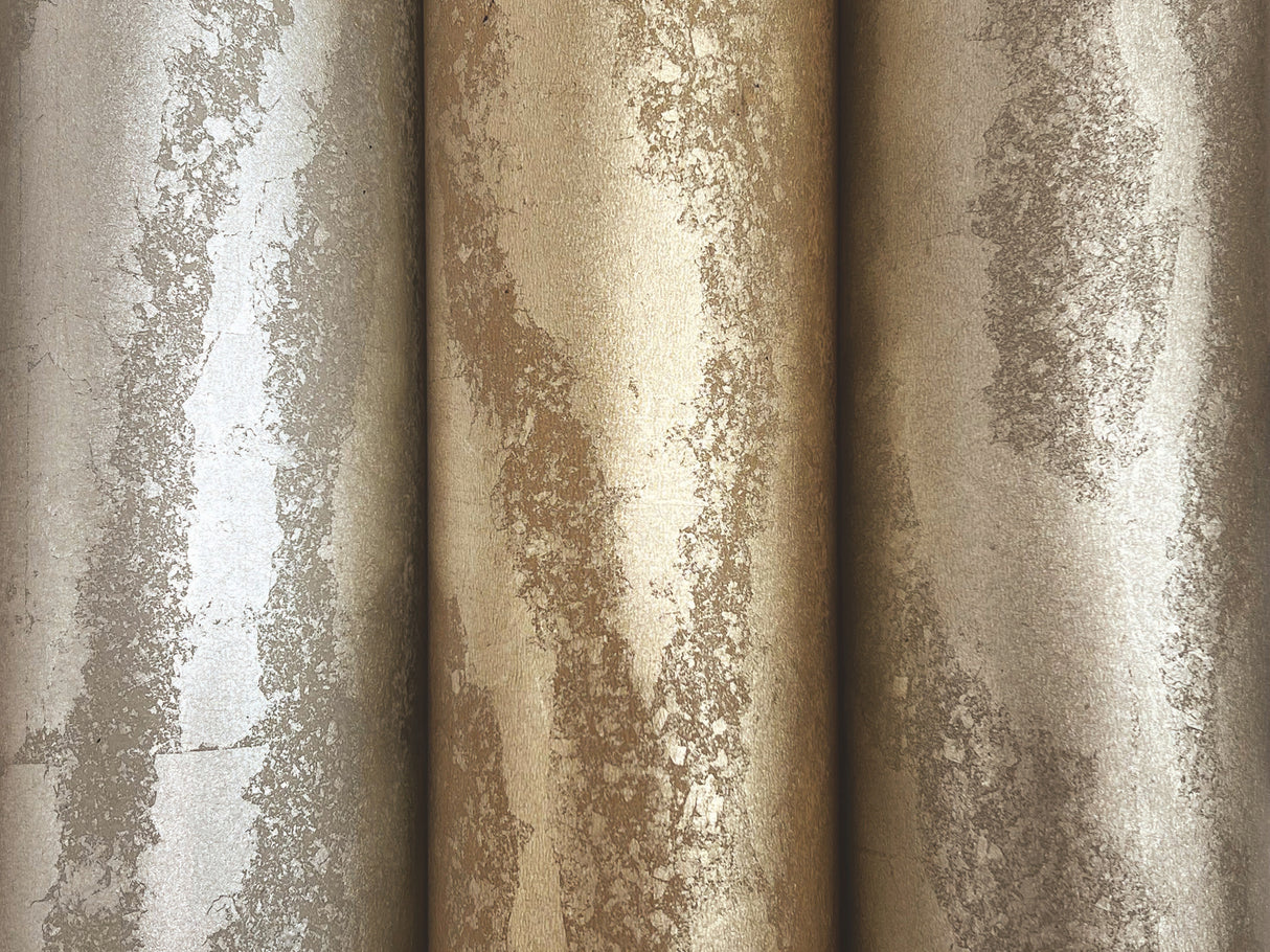 Zebra Chic Antique Gold by Candice Olson Foil Texture Wallpaper – York Designer Series DF3391