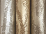 Zebra Chic Antique Gold by Candice Olson Foil Texture Wallpaper – York Designer Series DF3391