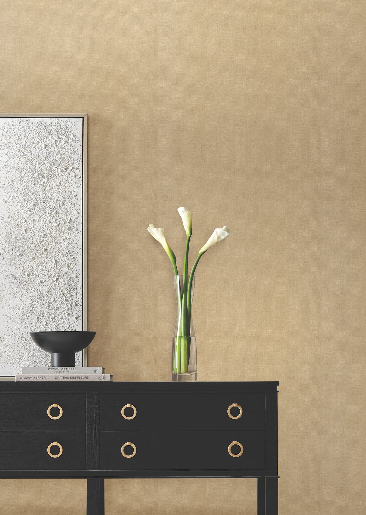 Woven Glimmer Antique Gold by Candice Olson Luxurious Metallic Paper Weave Glamorous Textured Residential Wallpaper - Decadence II DF3397