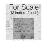 Marvels Heroes Schematics Grey & Black Wallpaper with Marvel Universe Schematic Motif - York DI0936