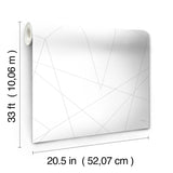 Spider-Man Fracture Grey Wallpaper with Abstract Web Line Pattern - York DI0941