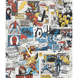 Marvel Comics Pow! Black & Blue Comic Panel Wallpaper - York DI0944