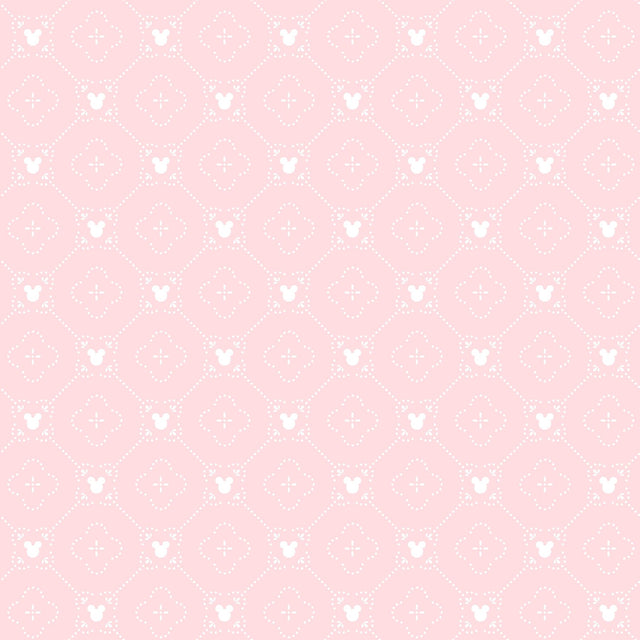 Disney Mickey Mouse Argyle Pink Wallpaper with Non Woven Unpasted Material - York DI0979