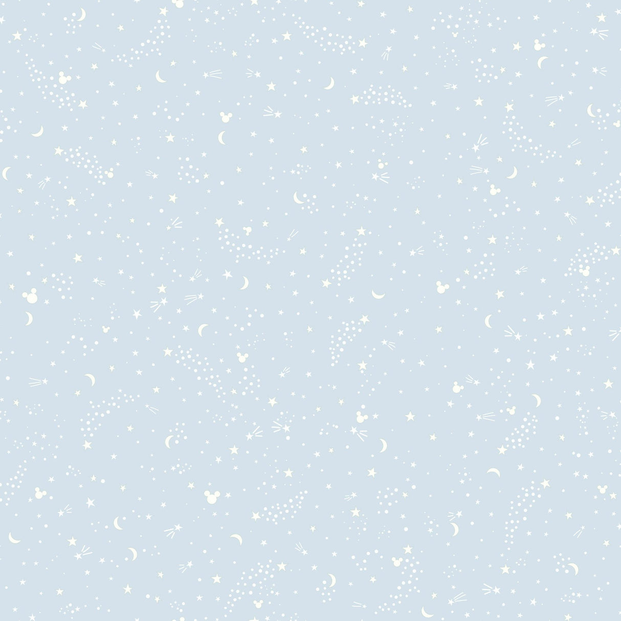 Disney Mickey Mouse Star Blue Wallpaper with Celestial Motif - York DI0985