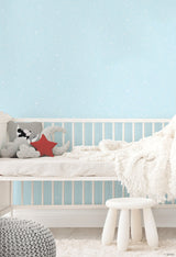 Disney Mickey Mouse Star Teal Wallpaper with Celestial Dot Motif - York DI0986