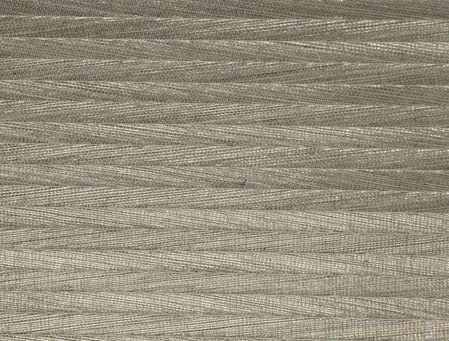 Lombard Dark Silver Grasscloth Wallpaper with Horizontal Zigzag Texture - York DL2912