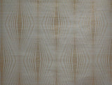 Radiant Gold Grasscloth Geometric Wallpaper with Modern Art Deco Motif - York DL2933