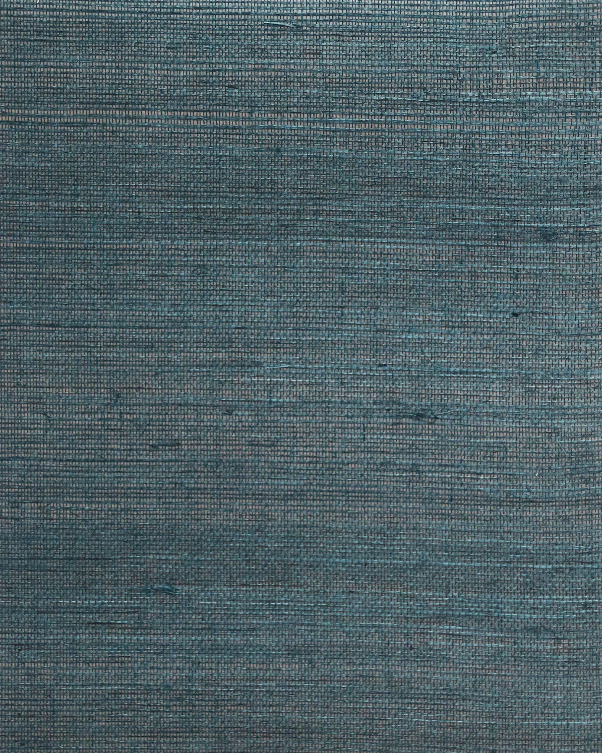 Plain Sisal Grasscloth Teal Wallpaper with Natural Woven Texture - York DL2955