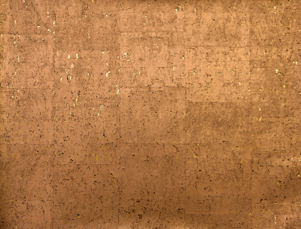 Cork Copper Textured Wallpaper with Natural Cork Effect - York DL2964