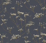 Enchanted Blue Botanical Non Woven Wallpaper  Candice Olson Design for York DN3709