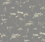 Enchanted Silver Wallpaper with Botanical Non Woven Motif - York DN3711