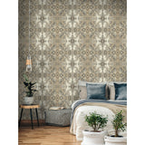 Inner Beauty Off White Wallpaper with Abstract Bohemian Motif - York DN3717