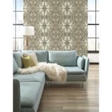 Inner Beauty Off White Wallpaper with Abstract Bohemian Motif - York DN3717