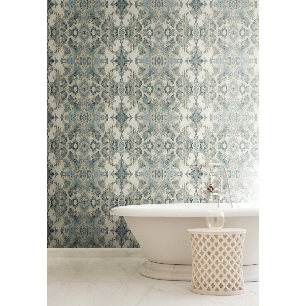 Inner Beauty Light Blue Abstract Wallpaper - York DN3719