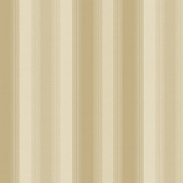 Luca Light Brown Stripe Wallpaper with Traditional Stripes - Brewster DRT715010