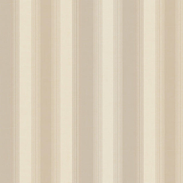Luca Neutral Stripe Wallpaper with Traditional Stripe Pattern - Brewster DRT715013