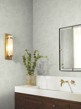 Flutter Vine Light Neutral Wallpaper with Floral Vine and Butterfly Silhouette - York DT5026