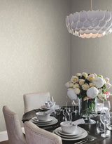 Modern Romance White Wallpaper with Botanical Acanthus Scroll Motif - York DT5043