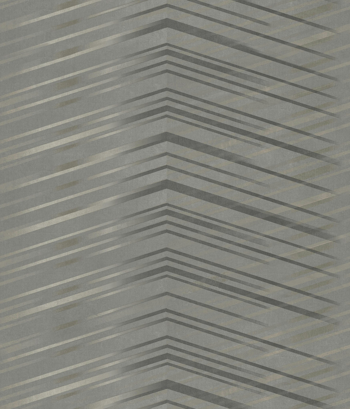 Glistening Chevron Charcoal Wallpaper with Metallic Geometric Chevron - York DT5052