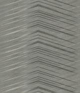 Glistening Chevron Charcoal Wallpaper with Metallic Geometric Chevron - York DT5052